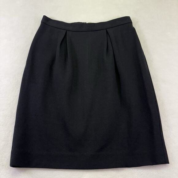 Banana Republic Structured Knee Length Pencil Skirt Black Size 2 Suit Separate - Picture 8 of 11